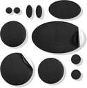 aZengear Repair Patches - vodeodolný, Self-Adhesive, Tear-Cold-Heat-Resistant Nylon Polyester Fix Puffer Coats, Gear, Stans (11 kusov, pevná čierna)