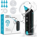 OTHERAU Čistič uší voda napájaný Ear Cleaner Elektrická súprava na čistenie ucha so 4 tlakovými režimami Bezpečné a efektívne zavlažovanie uší Splachovacia súprava so 6 postrekovacím tryskom