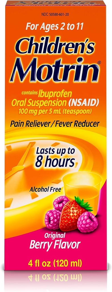 Perorálna suspenzia pre deti, Ibuprofen, úľava pre deti, 4 Oz