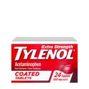 Tylenol Extra sila bolesť Reliyver & Horúčka Redukcia, Okrúhle obalené tablety, 500 mg acetaminofén bolesť Relief Pills for Bolesť hlavy, bolesť zubov a malá artritída, 24 ot