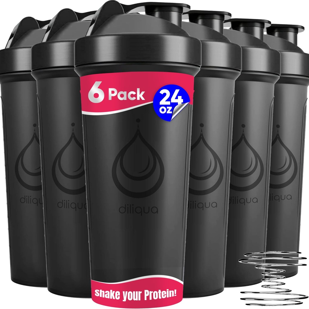 6 BALENIE, Fľaše na pretrepanie s drôtom Whisks pre proteínové zmesi 