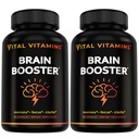 Vitálne vitamíny Brain Doplnky pre pamäť a zameranie (2-Pack)