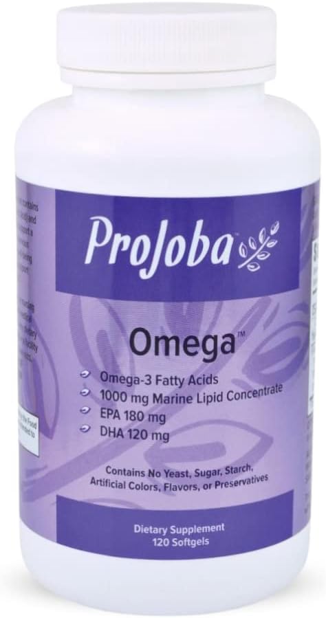 Youngevity Projoba OmegaTM - 1000 mg Omega-3 - High-Potency - 180 EPA & 120 DHA na podporu zdravia mozgu a srdca -120 Softgels (Pack of 1)