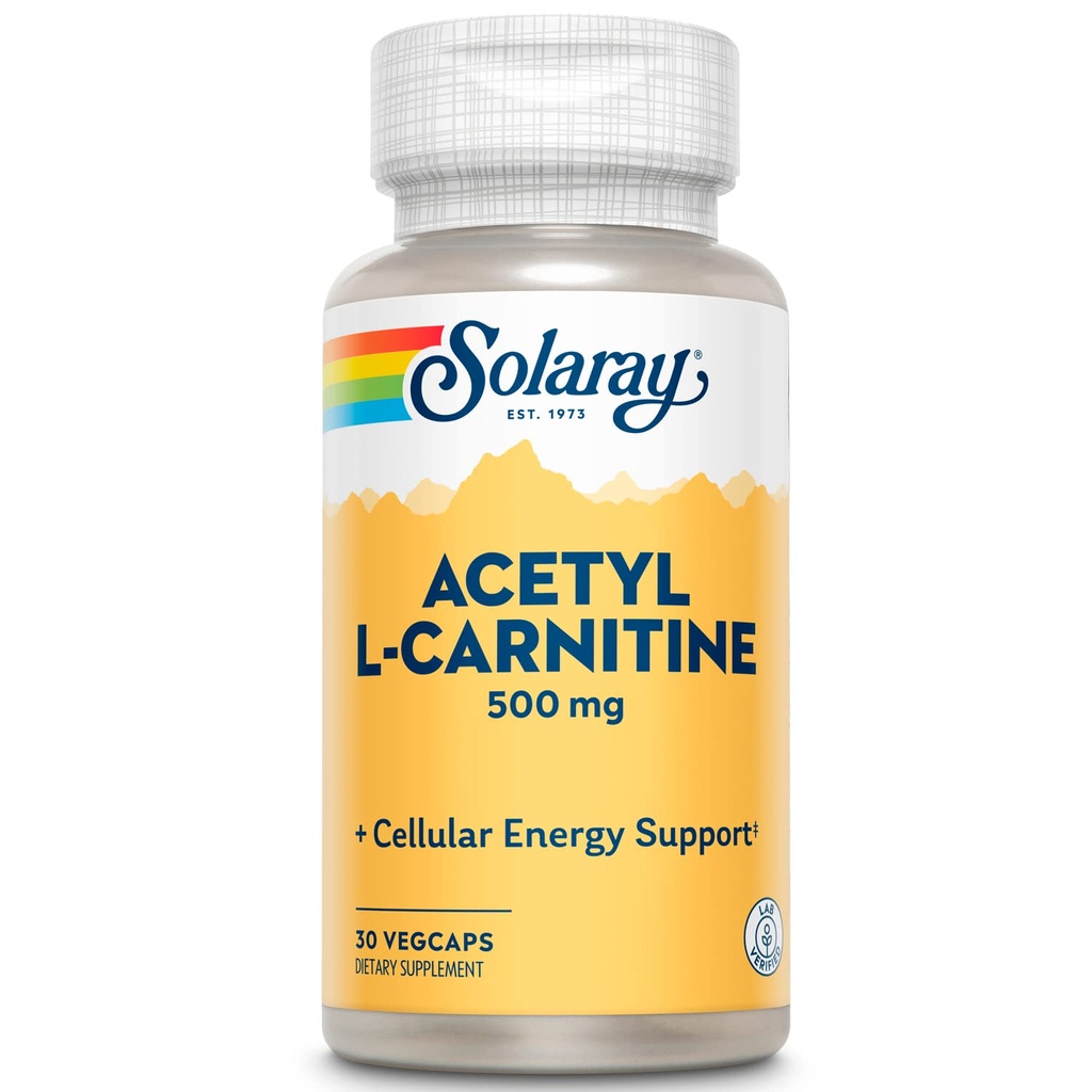 SOLARAY cetyl L-karnitín 500 mg 