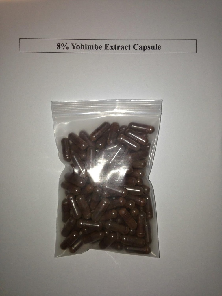 8% johimbin Yohimbe Bark Extract 400 mg x 1000 kapsúl/afrodín
