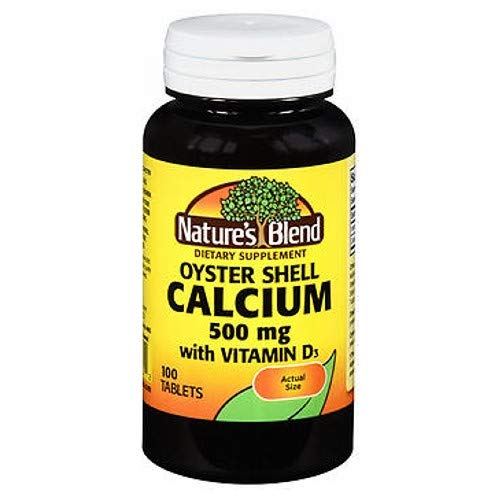 Prírodná zmes Oyster Shell Calcium 500 mg s vitamínom D3, 100 tabliet (balenie 4)