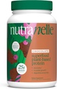 Nutranelle - Plant Based Protein Powder - 25 g Vegan Protein Powder with 30 Servings - Miešané ryže & Pea s Superfoods & Amino Acides - Zero Cukor - Čokoláda