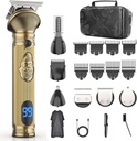 Bradavice Trimmer pre mužov, Cestovanie elektrické Shavers pre mužov s puzdrom, Bezdrôtové vlasy Clipper, Muži Grooming Kit pre fúzy nos tvár - 180 Mins holenie, Dary pre neho a otca