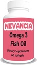 Omega-3 rybí olej s vysokým obsahom DHA & EPA, 1200 mg Omega-3, Ultra potentný, podporuje zdravie srdca a mozgu, prírodná citrónová príchuť, 60 softgelov
