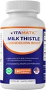 Vitamatic Milk Thitle 50:1 Extract 500mg, Dandelion Root 50:1 Extract 100mg, 180 Vegetariánske kapsuly, non-GMO, bez lepku