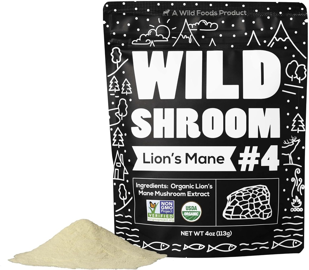 Wild Foods Lions Mane Powder Huby extrakt 10:1 