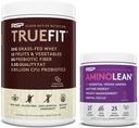 RSP NUTRITION Vegán AminoLean pre cvičenie energie (Acai 25 Servings) s TrueFit Protein prášok (Čokolát 2 LB)