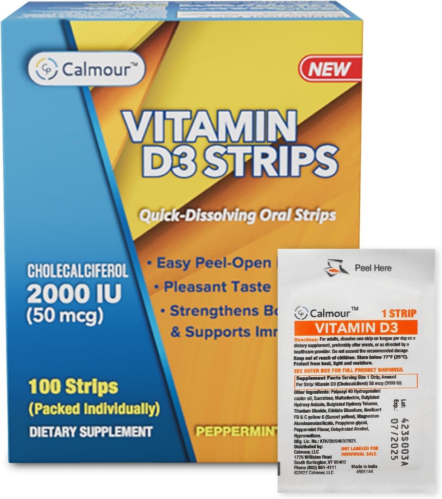 Vitamín D3 Strips 100 Pack