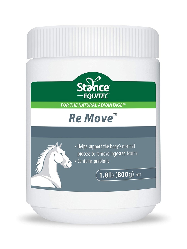 Stance Equitec Re Move - Konské doplnky, ktoré podporujú normálny proces tela na odstránenie požitých toxínov, obsahuje probiotiká - 1,5 LB