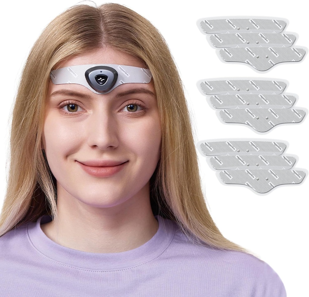 HeadaTerm-2 Migréna Relief Device e-TNS technológia Dobíjateľná Head Cap liečba migrény a bolesti hlavy, bez drog, klinicky preukázané, Fast-Acting, žiadne vedľajšie účinky (1* HeadaTerm 2 +9*Elektrodes)