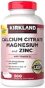 Kirkland Signature Citrát vápenatý Magnézium a zinok, 500 tabliet