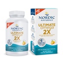 Nordic Naturals Ultimate Omega 2X, Citrónová príchuť - 90 Soft Gels - 2150 mg Omega- High-Potency Omega-3 Fish Oil with EPA & DHA - Propaguje zdravie mozgu a srdca - Non-GMO - 45 Servings