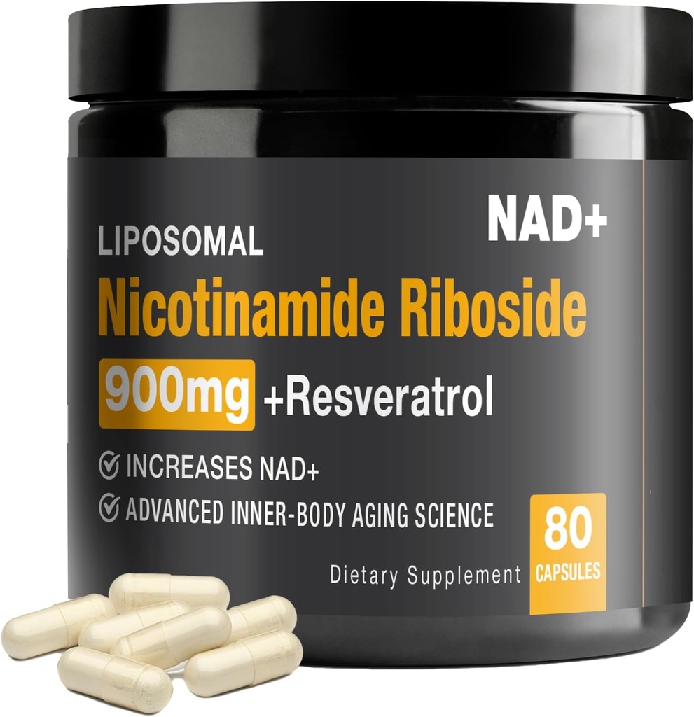 NAD+ Supplement - NAD+ Booster pre dospelých 900 mg s nikotínamidom Riboside (NR) a Resveratrol Quercetin USA-063-0911XL-141NAD