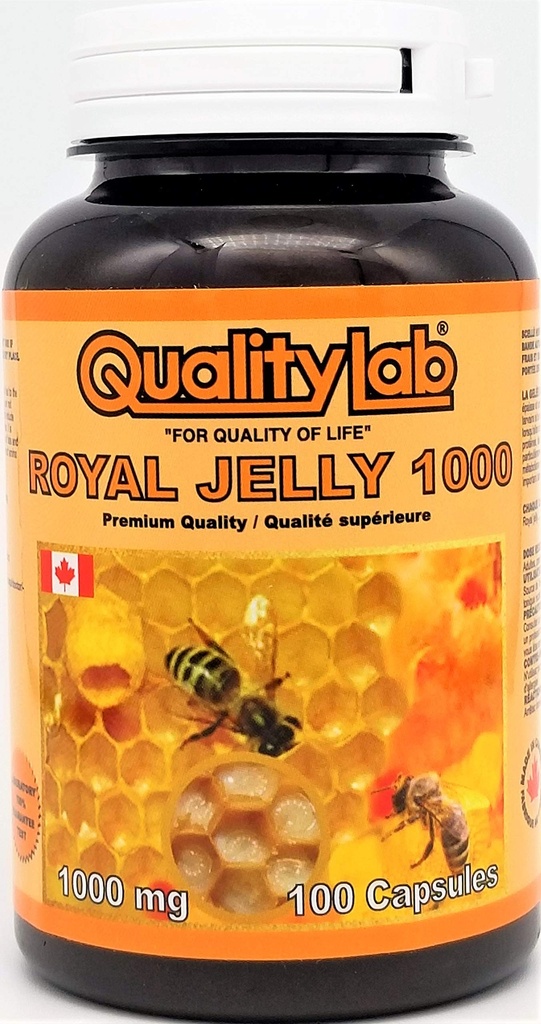 Royal Jelly 1000 mg 100 softgel kapsuly (Vyrobené v Kanade)