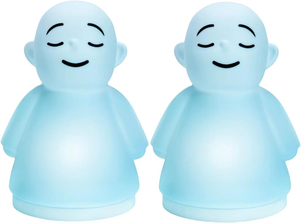 Sada 2 Mindfulness Meditation Anxiety & Stres Relief Tool, Relaxačné položky pre dospelých Deti, upgrade 2 v 1 Dotykové dychové nočné svetlo