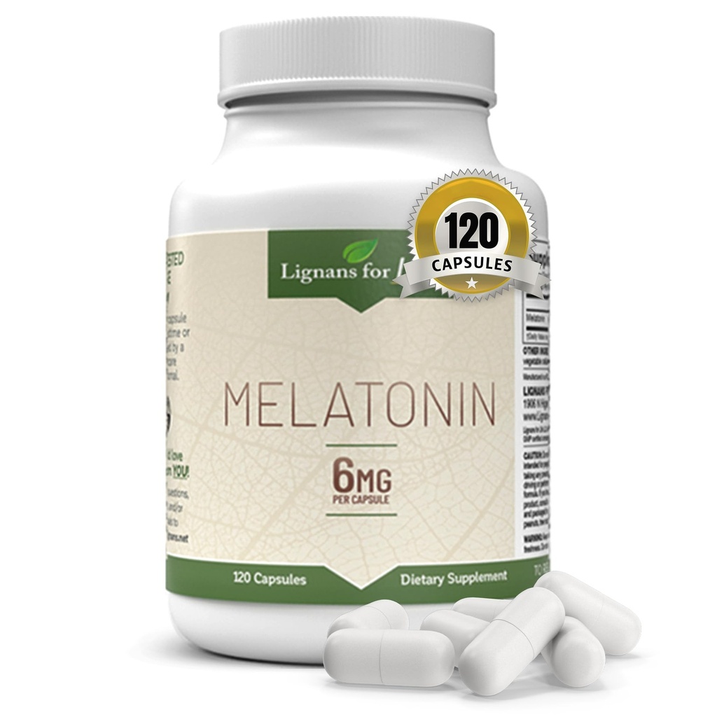 Lignans od Life Melatonin od Psy & People, 6mg - 120 Kapsule - Kapsuly - Pet Treats - Vitamíny pre celkové zdravie