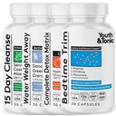 Youth & Tonic Bedtime Trim Detox Cleanse Kick Off Weight Management - 120 tabliet