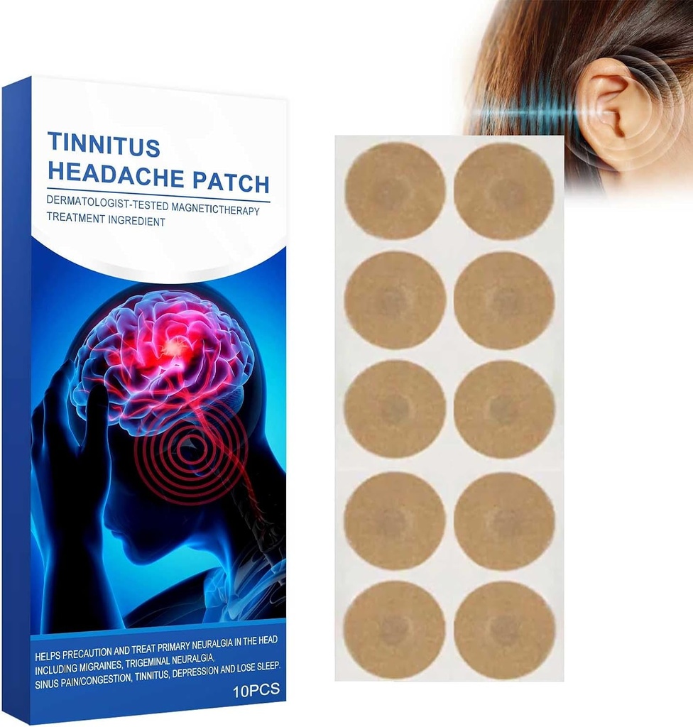 Tinitus záplaty, 10 PC ušné záplaty pre tinitus, bolesť ucha, sluch Weaken, svrbenie uší / ne-Woven Fabric Patch (10PCS)