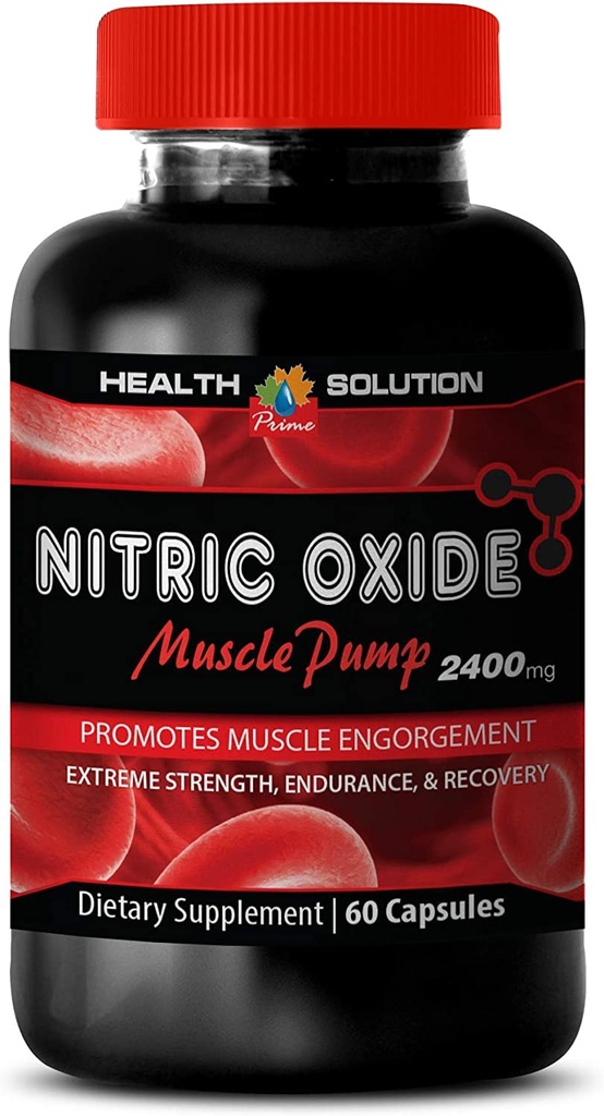 Muscle Pump pre Cvičenie - Oxid dusnatý 2400mg Muscle Pump, Extrémna sila - Doplnky oxidu dusnatého Prírodné, Nitric Oxide Pills pre mužov, Oxid dusnatý pre mužov, Oxid dusnatý, 1B 60 Kapsule