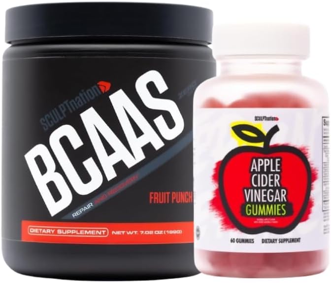 Sculpt Nation by V Shred BCAA Powder a Apple Cider Ocogar Bundle