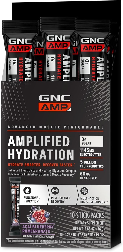 GNC AMP Amplified Hydration Electrolyte Powder Drink Mix