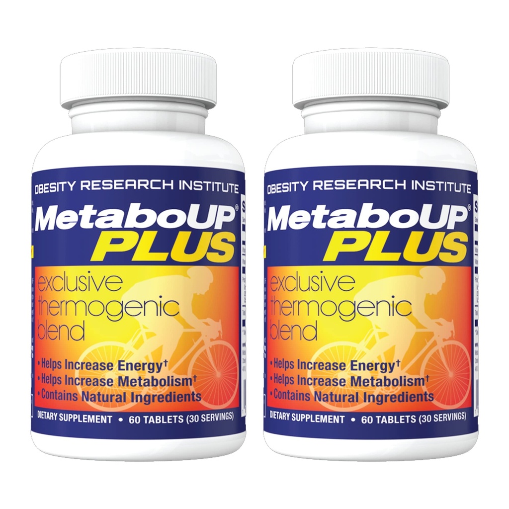 Lipozene MetaboUP Plus - 2 60 Ct fľaše - Thermogénna strata hmotnosti - Energy Booster tablety