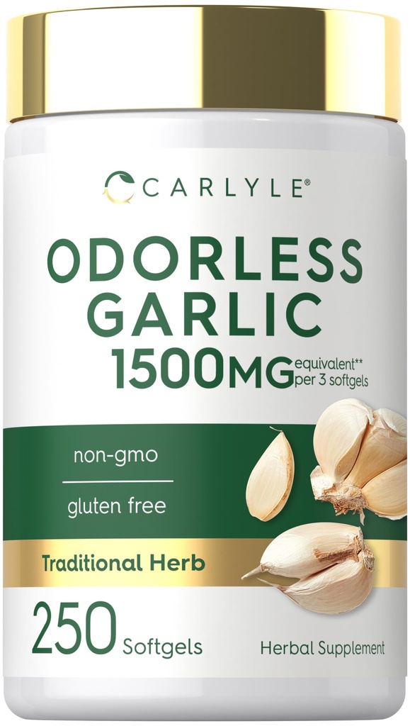 Carlyle Odorless cesnak softgels 1500mg 