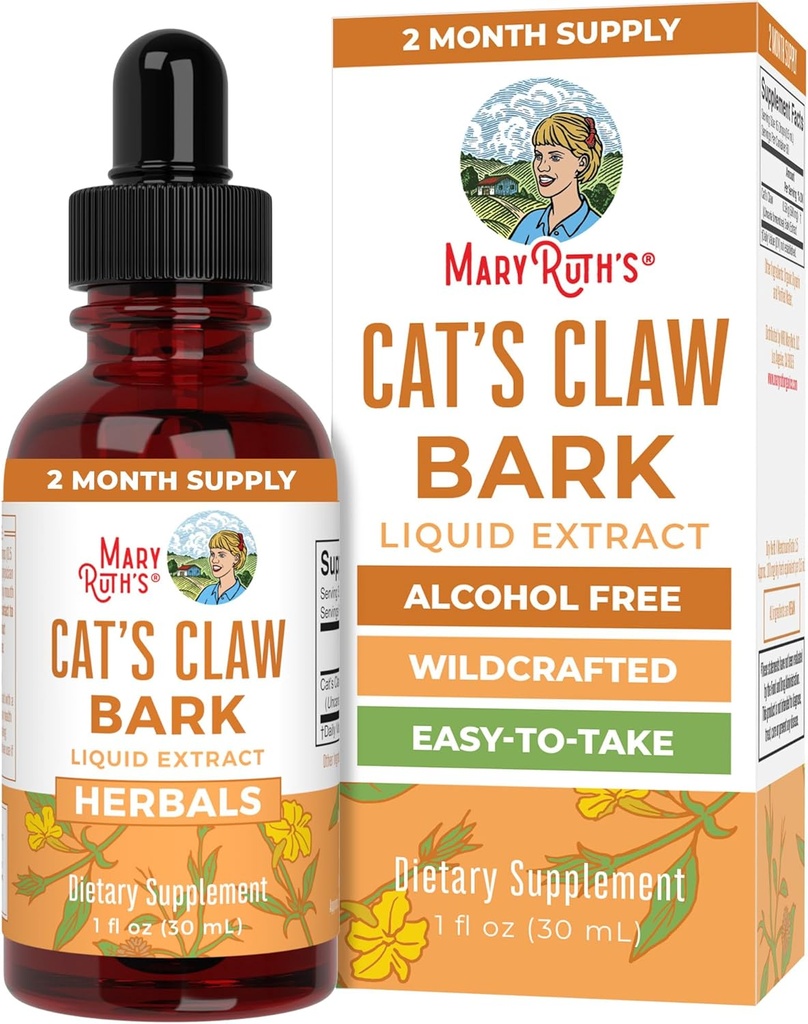 MaryRuth Organics Cat's Claw Herbal Liquid Drops 2 Mesiac Zásobovanie 