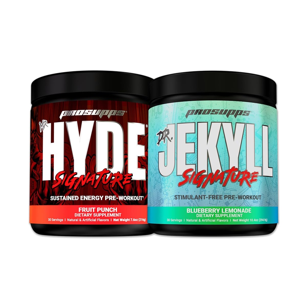 PROSUPPS Mr Hyde Signature Fruit Punch a Dr Jekyll Signature Blueberry Lemonade Bundle