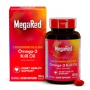 Omega-3 krilový olej 350mg softgels, MegaRed (60 Počet vo fľaši), EPA & DHA Omega-3 mastné kyseliny bez rybej dochuťou Na rozdiel od rybieho oleja, obsahuje antioxidant Astaxant