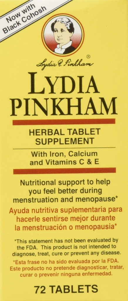 Lydia Pinkham Bylinné doplnky pre Menstruation a Menopauza Podpora, 72 Počet
