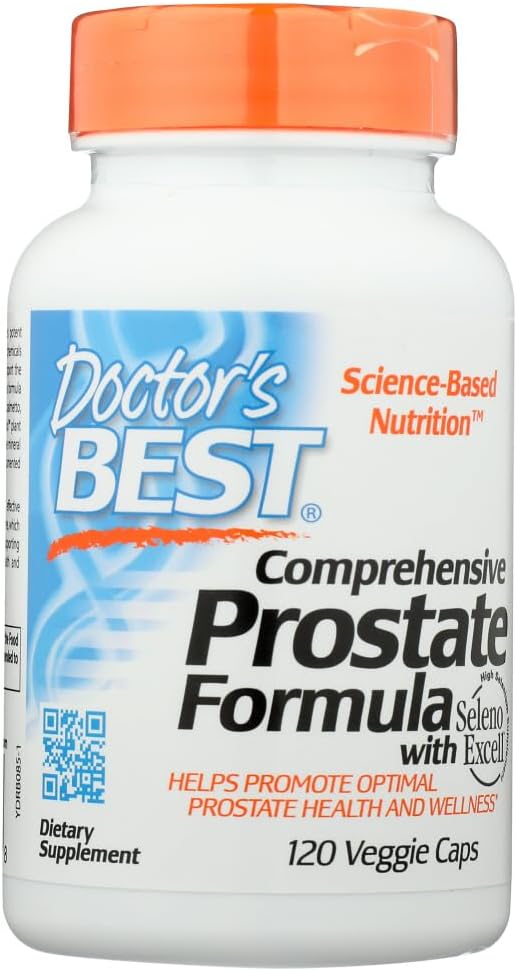 Doctor's Best Comprehensive Prostate Formula,Veggie Caps, 120-Count (Pack of 3)