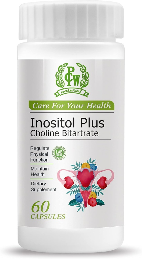 PCW Inozitol Plus Choline Bitartrát Kapsula, 60 Počet