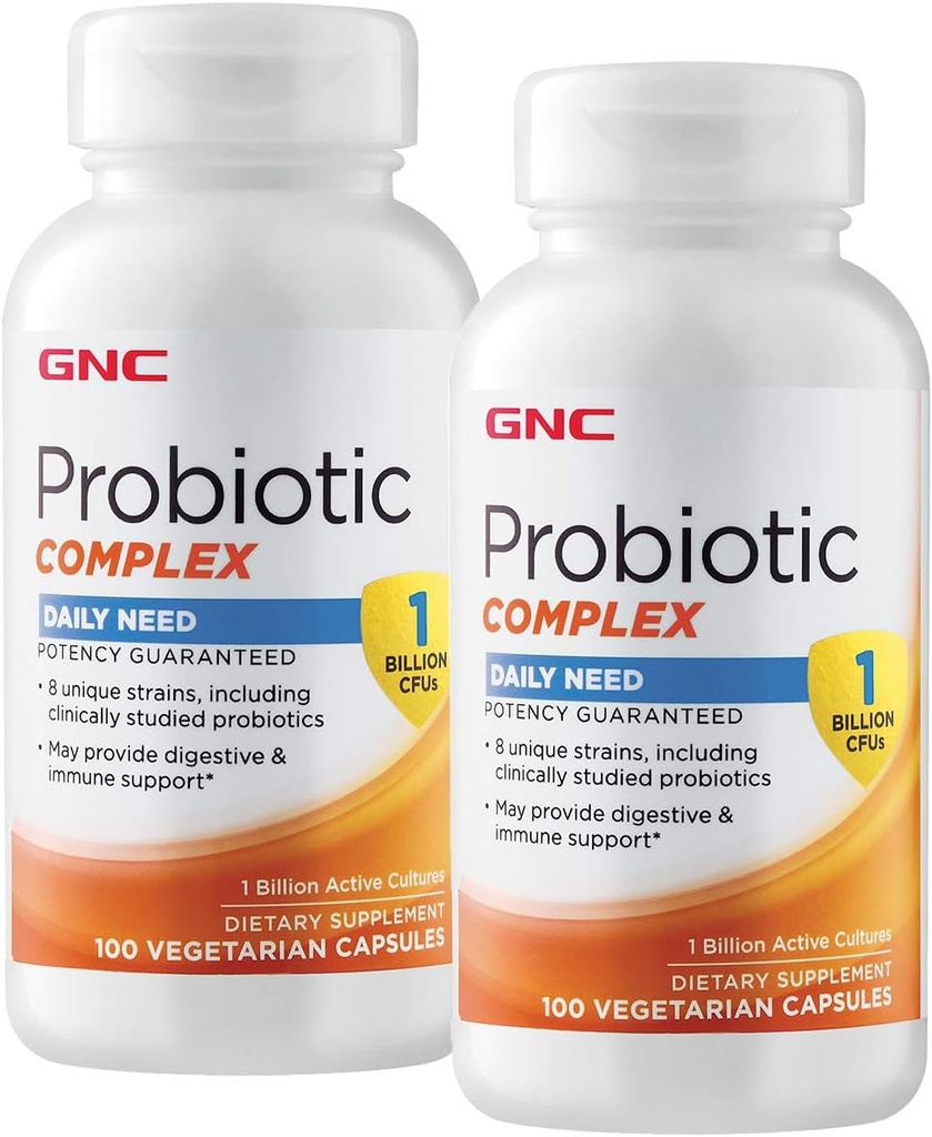 GNC Probiotický komplex Denná potreba - 1 miliarda CFU - Dvojbalenie