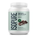 Isopure Plant-Based Protein Powder, bez laktózy, bez lepku, so železom, Čokoláda, 20g Plant Protein Per Serving, 1,37 Lbs, 20 Servings
