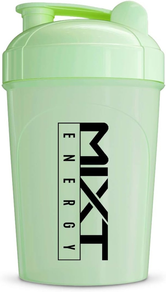 MIXT Energy Shaker Bottle, 16 oz. Fľaša, BPA Free & Lid Mixing Technology (16 oz, Glow in the Dark)