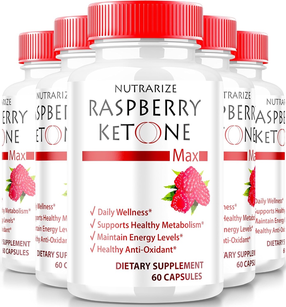 (5 balenia) Malinová Ketone Kapsule, Oficiálne Malinová Ketone pre chudnutie, All-Natural Keto Formula odomknúť svoje telo a fitness ciele, MalinováKetone 1200MG Supplement, Recenzia (300 Kapsule)