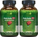 Irwin Naturals Brain Prebuďte sa RED s oxidom dusnatým posilňovačom - 60 Liquid Soft-Gels, balenie 2 - Podpora mozgu zdravie a optimalizáciu výkonu - 40 Celkom služby