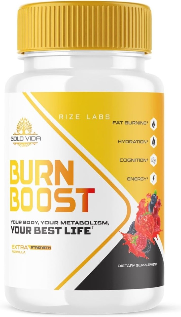 rize laboratóriá Gold Vida Burn Boost Chudnutie Supplement, Kapsule od Total Body Wellness and a Healthy Lifestyle, Pills od Leaner Physique (60 Kapsule)