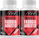 2400mg Fadogia Agrestis Tongkat Ali Supplements - Third Party Tested - 1400mg Fadogia Agrestis & 1000mg Tongkat Ali, Maximálna sila, svalová hmota a športový výkon, 2 balenia