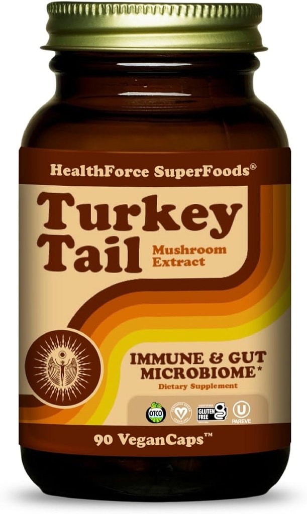 ZDRAVOTNÍCTVO SUPERFOODS Turecko chvost - kapsuly - 90 Vegánskych kapsúl