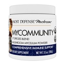 Host Defense My Community Powder - 17 Druh Blend Huba Supplement for Immune Support - Extract with Lev's Mane, Reishi, Chaga, Cordyceps, Turkey Tail & More - 100g (66 Servings)
