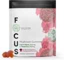 Halceon Wellness Hubové gule - Lion's Mane Mushrom a L-Theanine Supplement for Brain Health - Nootropic Mushroom Supplement - Non-GMO Vegan Lion Mane Mushrom Gumies for Focus - 60 Count