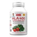 ANDREW LESSMAN Alpha Kyselina lipová ALA 400mg - 30 Kapsule - Universal Anti-Oxidant, Ultra vysoká potencia, žiadne doplnkové látky
