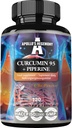 APOLLO'S HEGEMONY Curcumin 95 + Piperine 302mg per capsule, High Strength Turmeric Root Extract 95%, 120 Vegan Capsules, 4 Months Supply, for Optimal Digestion and Enhanced Absorbtion